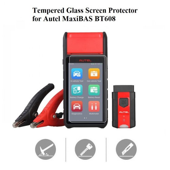 Tempered Glass Screen Protector for AUTEL MaxiBAS BT608 - Click Image to Close